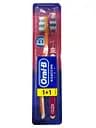 Зубная щетка Oral-B 3-Effect Classic, средняя, малиновый с оранжевым, 2 шт.