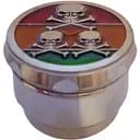 Гриндер для измельчения табака Ashtray HL-200 Черепа Silver (10878)