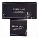 Набір килимків для кухні Yiwu HP-42-14B 116х38 см / 57х38 см 2 шт. чорний 