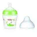 Бутылочка полипропиленовая Nuby непроливайка, широкое горлышко, медленный поток, 180 мл, зеленый, 0+ (1193grngator) (Д)