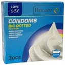 Презервативы Recare Big dotted ice cream 3 шт. ребристые с ароматом мороженого (ROZ6501053496)
