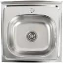 Кухонная мойка Рlatinum 5050 из нержавеющей стали 0.7 мм квадратная 50x50 см сатин (000000295)