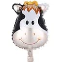 Великі гелієві кулі Корівка, надувні фольговані повітряні фігури для свята, 32x26 см