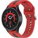 Браслет D2 для Samsung Galaxy Watch FE - красно-черный ширина крепления 20мм силикон Watchbands (FEWB69628590)