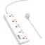 Сетевой удлинитель Hoco AC14A Rico 5-Position Socket (PD30W/1C3A) White - миниатюра 2