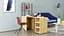 Стол-тумба трансформер Смарт 4/1 с этажеркой Ferrum-decor 1430x1450x500 Черный металл ДСП Дуб Артизан 16 мм (FRD-105128) - миниатюра 3
