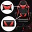 Крісло геймерське Yato Player з підставкою для ніг та масажем Red/Black (100001) - мініатюра 6