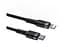 Кабель Baseus Cafule Cable Type-C to iP PD 20W 1m Gray Black (CATLKLF-G1) - мініатюра 3