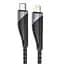 Дата кабель Hoco U95 Freeway 4in1 USB/Type-C to Type-C/Lightning 60W (1.2m) Black - мініатюра 1