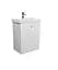 Тумба Мойдодир Simple White 55-U з умивальником River 55 Білий універсальна Білий - мініатюра 3