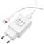 Зарядное устройство для Borofone BA21A Long jorney QC3.0 single USB 3 A with Type-C cable белое - миниатюра 2