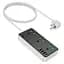 Сетевое зарядное устройство удлинитель HOCO AC7A STORM 3 USB/Type-C 3 розетки 1.5m Черный - миниатюра 1