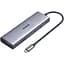 Концентратор Ugreen USB3.1 Type-C to HDMI/VGA/USB 3.0х3/RJ45/SD/TF/PD/35мм TRRS 100W 10-in-1 (15601) - миниатюра 1