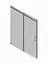 Двері в нішу Koer SR SD02-140x200-TR-01 прозоре скло Easy Clean 8 мм, хром KR5383, універсальні, прозорий, хром - мініатюра 6