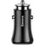 Автомобільний зарядний пристрій Baseus Gentleman 4.8A Dual-USB CCALL-GB01 Black - мініатюра 1
