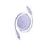 Кабель Baseus Free2Pull Mini Charging Cable USB-C to USB-C 60W 1 м Nebula Purple - миниатюра 3