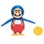 Ігрова фігурка Super Mario Маріо-пінгвін, з артикуляцією, 10 см (40824i) - мініатюра 1