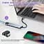 Хаб USB type C HUB 8 in 1 PD100W 4K 30 Гц RJ45 USB 3.0 10 Гб/с - мініатюра 5