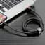 Кабель Baseus Cafule Cable USB for Lightning 2м Black/Red (CALKLF-C19) [73376] - мініатюра 7
