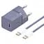 Зарядний пристрій Baseus GaN5 Mini Fast Charger Type-C 30W (With Cable Type-C to Type-C 100W 1m) purple (P10110902523-00) - мініатюра 1