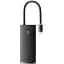 Концентратор Baseus USB-C 6-in-1 HDMI + 2xUSB 3.0 + PD + SD/TF black (WKQX050101) - мініатюра 1