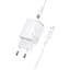 СЗУ Borofone BAS83A Star PD20W+QC3.0 (1USB-A/1C) + кабель Type-C to Lightning White - миниатюра 3