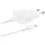 Сетевое зарядное устройство Samsung 25W + Cable USB-С to USB-С White (EP-T2510XWEGEU) [95122] - миниатюра 1