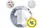 Пральна машина Beko фронтальна, 9кг, 1400, A+++, 55см, дисплей, SMART, ПАР, інвертор, білий (B3WFU5943W) - мініатюра 7