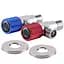 Комплект кранів кутових кераміка Solomon Exclusive 1/2″X1/2″ 9889 Red/Blue (комплект 2шт.) 000025175 - мініатюра 3