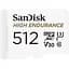 Карта памяти SanDisk microSDXC High Endurance 512GB UHS-I U3 V30 + SD Adapter (SDSQQNR-512G-GN6IA) [136567] - миниатюра 3