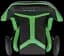 Геймерское кресло GT Racer черное с зеленым (X-2527 Black/Green) - миниатюра 10