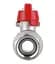 Кран кульовий Thermo Alliance Forte 1/2" ВВ прямий, PN40, з накидною гайкою, метелик SF260W15 - мініатюра 3