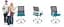 Офисное кресло Sofotel Corta Grey/Turquoise (241401) - миниатюра 9
