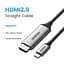 Кабель перехідник UGREEN MM142 USB Type-C для HDMI 4K Ultra HD (4K@60Hz; 1080P@144Hz) Aluminium Black 1m (25155) - мініатюра 2
