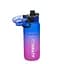 Пляшка для води 2501-SPBlue-Violet з поильником та кнопкою, 800 мл - мініатюра 1