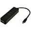 Хаб Usb Dynamode 4-in-1, чорний, Type-C 3.1 - 3xUsb 3.0 / GLan, кабель 13 см (Usb3.1-TYPEC-RJ45-Hub3) - мініатюра 1