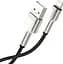 Кабель Baseus Cafule Metal Series Data Cable USB to Lightning 2.4A 2m CALJK-B01 Black - миниатюра 6