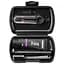 Дорожній набір для догляду за ротовою порожниною Curaprox Travel Set Black is White: Розкладна щітка CS5460 Ultra Soft + Зубна паста з активованим вугіллям Black is White 10 мл + Йоржики + Тревел-кейс - мініатюра 1