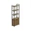 Етажерка 4/60 Ferrum-decor Серії Конект з тумбою 179x60x28 Чорний ДСП Артизан (FRD-104489) - мініатюра 1