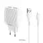 Зарядний адаптер із кабелем HOCO Lightning Cable Max energy C78A 2 порти білий комплект - мініатюра 3