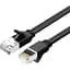 Патч-корд Ugreen NW101 Cat 6 U/UTP Pure Copper Ethernet Flat Cable 2m Black [50185] [111838] - мініатюра 1