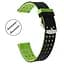 Двойной ремешок Primo с перфорацией для часов Motorola Moto 360 2nd gen (42 мм) Black Green - миниатюра 2