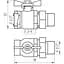 Кран кульовий прямий з американкою Arco 1/2″ Sena 154103 - мініатюра 3