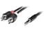Готовый аудиокабель miniJack 3,5 Stereo - 2xRCA REAL-EL Audio Pro Series 1.8m - миниатюра 2