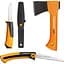 Подарунковий набір Fiskars Camping Set, сокира X5 XXS + ніж Pro Universal + пилка SW73 (1057912) - мініатюра 1