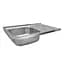 Кухонне миття Kroner KRP Satin - 5080L (0,8 мм) (CV022820) - мініатюра 3