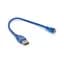 Дата кабель USB 2.0 AM to Micro 5P 0.3m blue Voltronic (YT-AM/Mc-0.3B/05425) - мініатюра 1