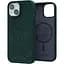 Чехол-накладка Njord Salmon Leather MagSafe Case Green для iPhone 15 (NA51SL02) - миниатюра 1