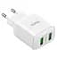 Сетевое зарядное устройство Hoco N6 Charmer 2 USB, QC3.0, 3 A White - миниатюра 2