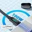 Кабель Essager Enjoy LED Digital Display USB Charging Cable Type C to Type C 100W 2 м Black (EXCTT1-XYA01-P) - миниатюра 3
